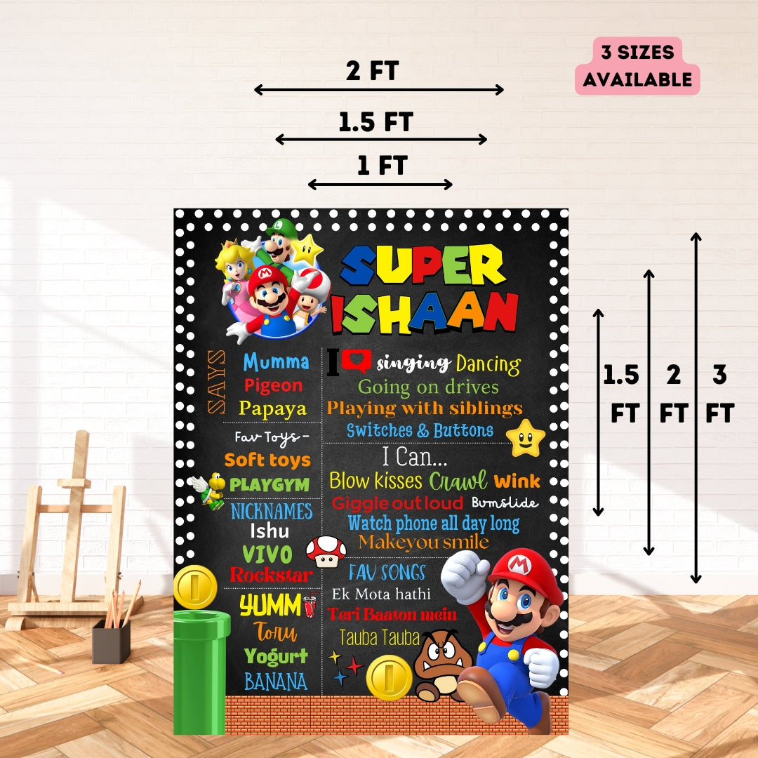 Super Mario Chalkboard