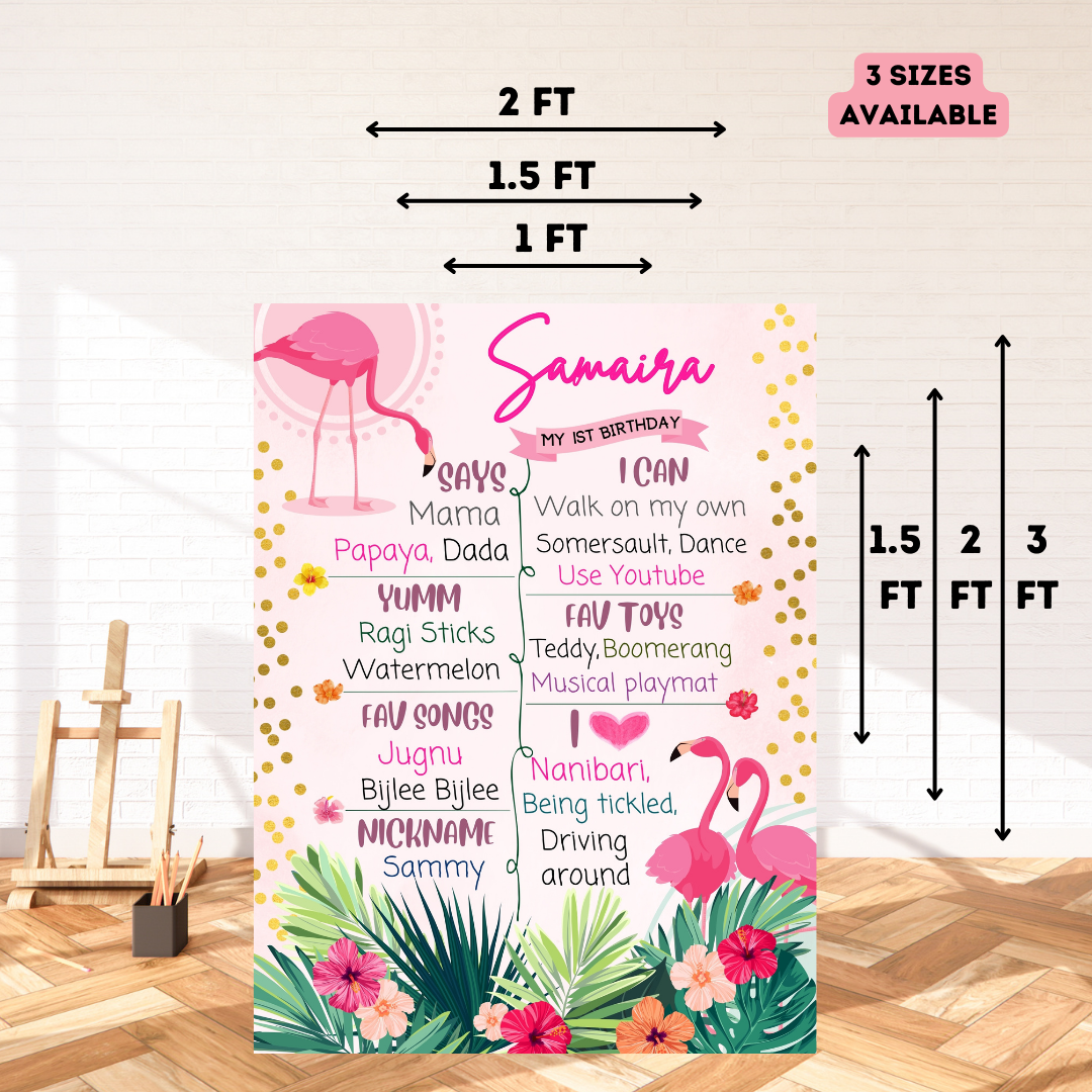 Flamingo Chalkboard