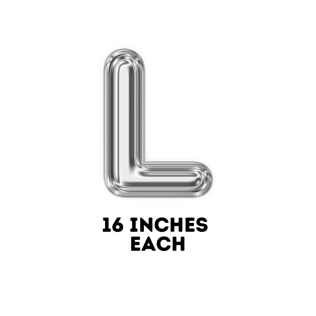 Lets Pawty Silver Foil Balloons