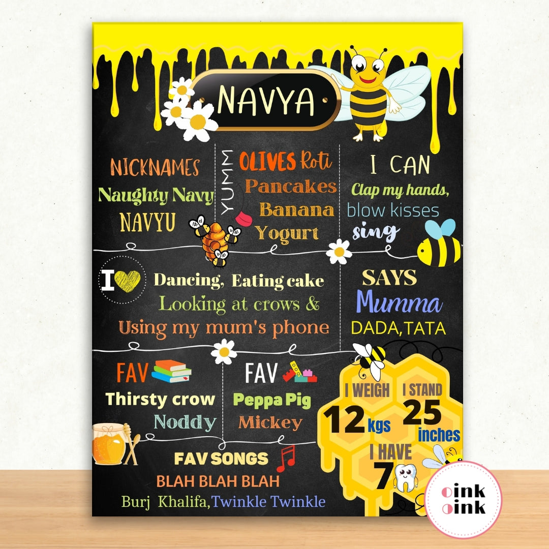 Honey Bee Chalkboard