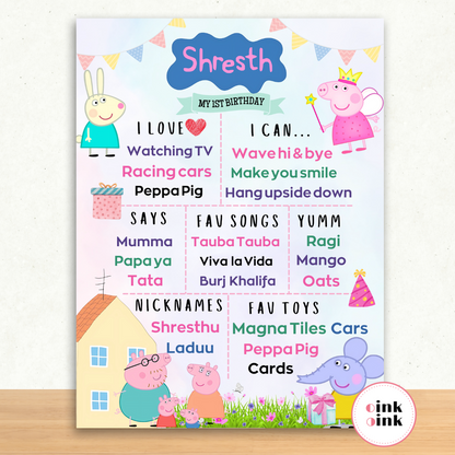 Peppa Pig Chalkboard