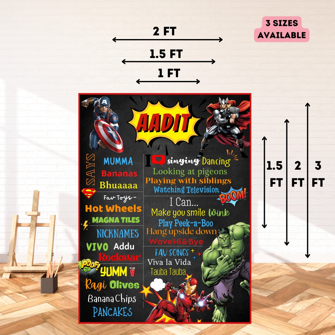 Avengers Chalkboard