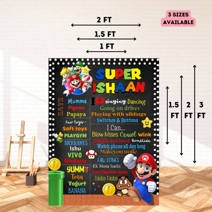 Super Mario Chalkboard