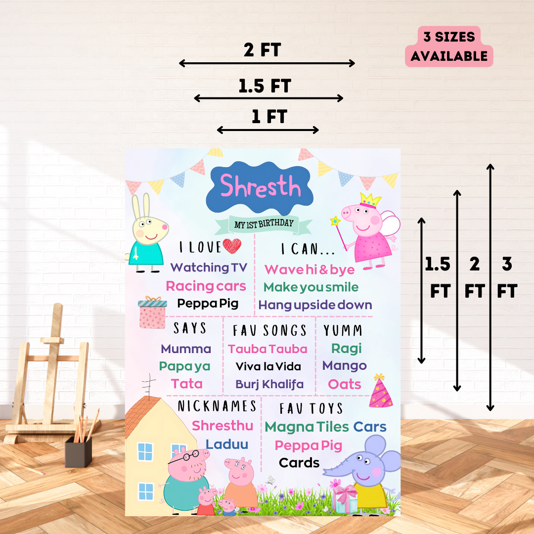 Peppa Pig Chalkboard