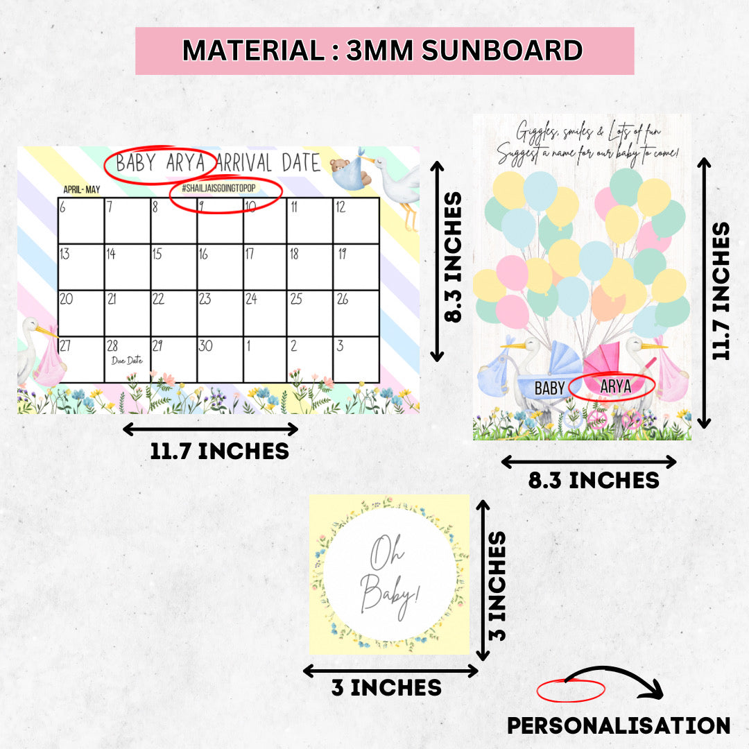 Stork Theme Baby Shower Kit
