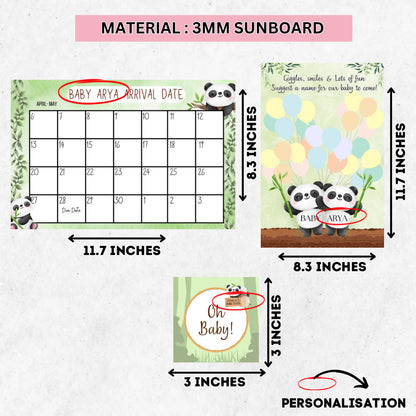 Panda Theme Baby Shower Kit