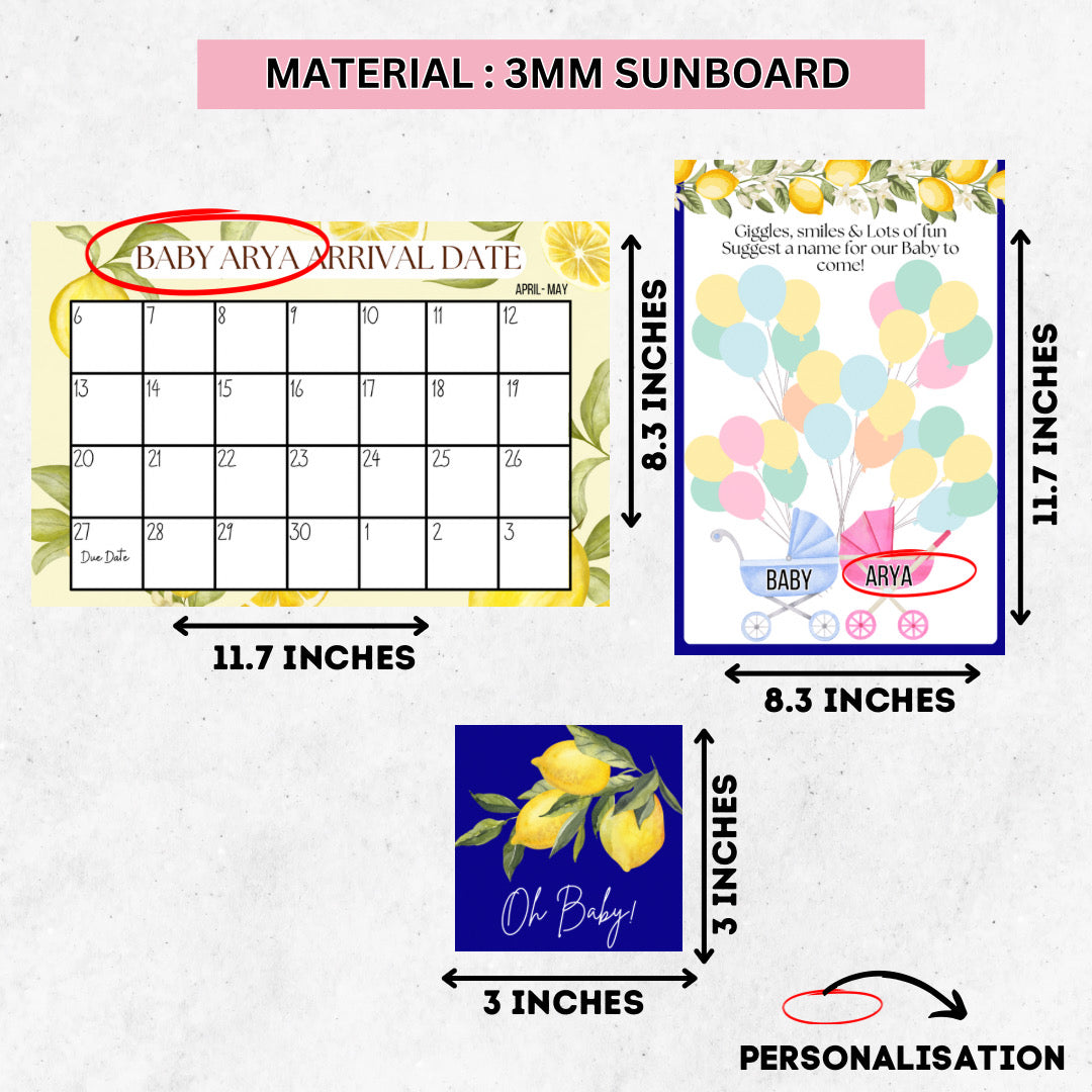 Amalfi Theme Baby Shower Kit