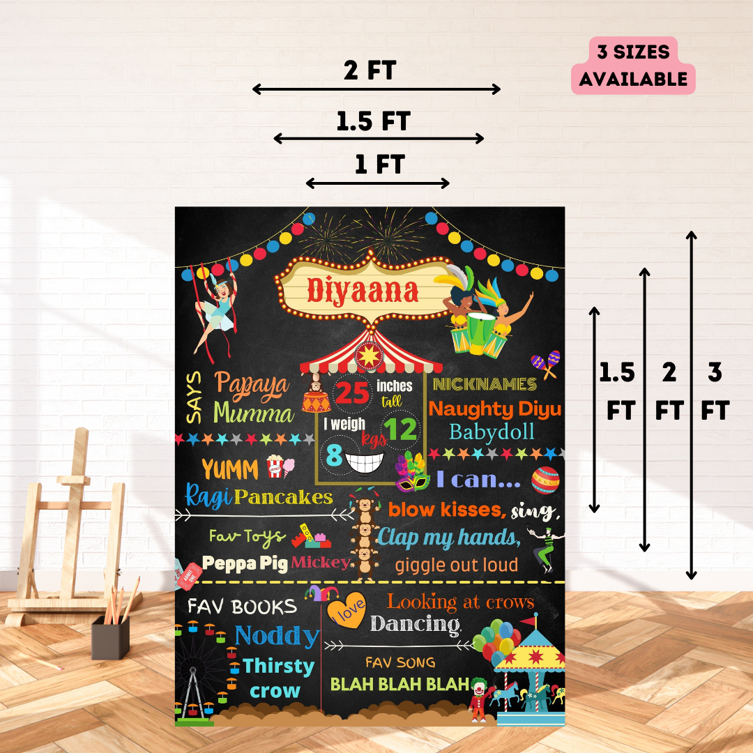 Circus Chalkboard