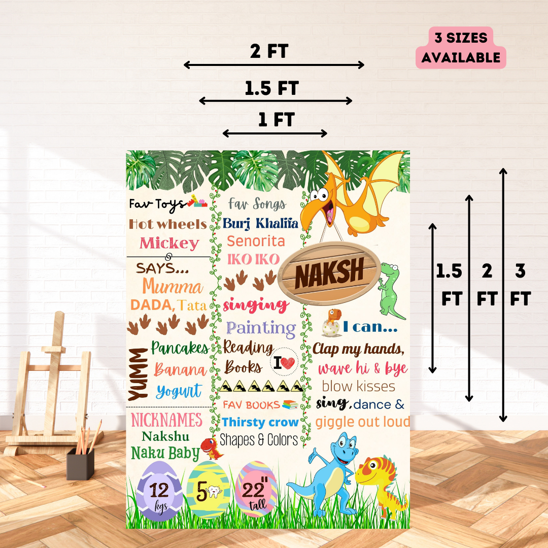 Dino World Chalkboard