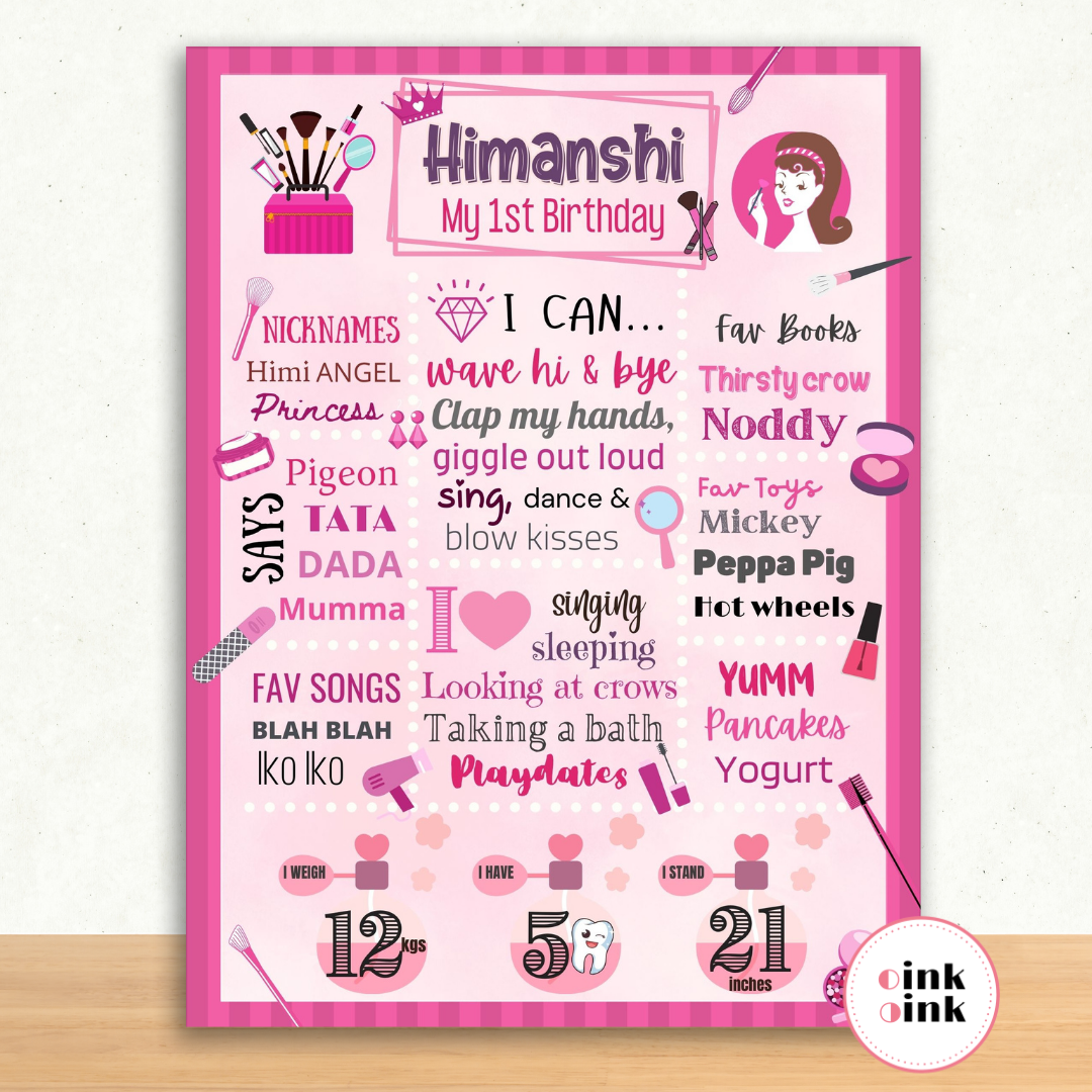 Glam Girl Chalkboard