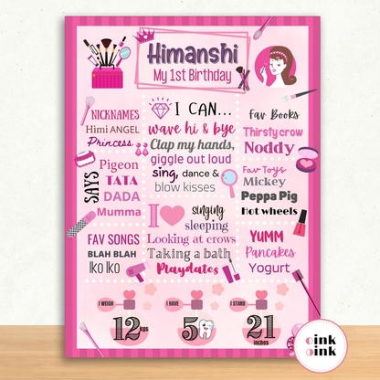 Glam Girl Chalkboard