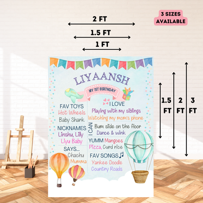 Up, Up & Away Chalkboard