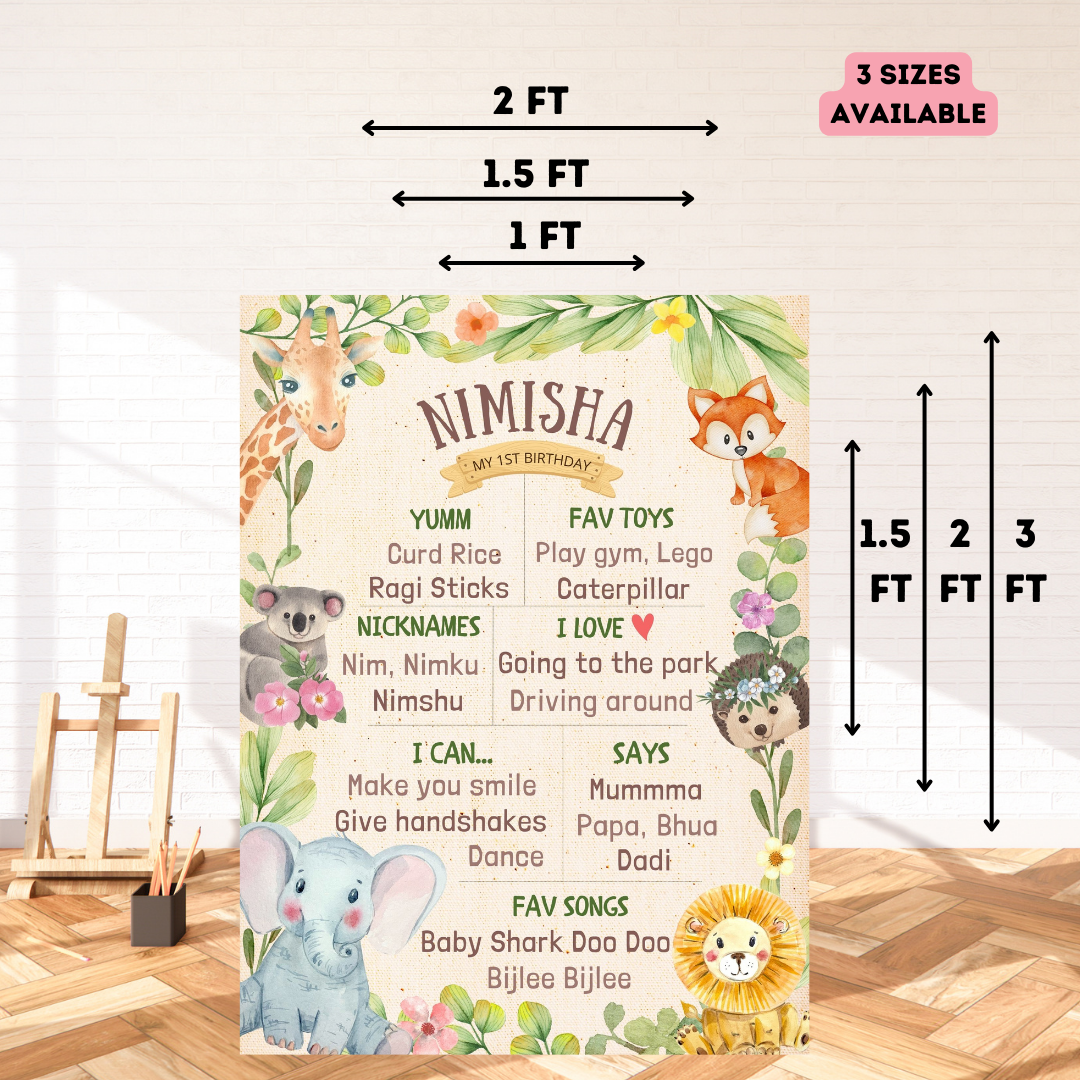 Jungle Chalkboard