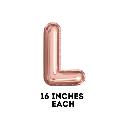 Woof Rose Gold Foil Balloons